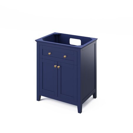 JEFFREY ALEXANDER 30" Hale Blue Chatham Vanity, Black Granite Vanity Top, undermount rectangle bowl VKITCHA30BLBGR